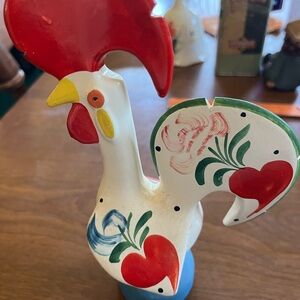 Portugal Pottery  Rooster Figurine